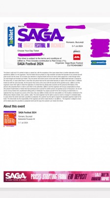 Bilet Saga foto