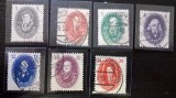 Seria Completă Germania DDR 1950 - 250 Ani Academia de Științe Berlin, Max Planck, Euler, Humboldt, Leibniz, 7v, Ștampilată -A359