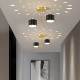 Cumpara ieftin Plafoniera LED Cu Cer Instelat negru + gold 14W, 3000k/4000k/6000k