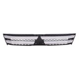 Grila masca fata MITSUBISHI ECLIPSE CROSS, 10.2017-,Cu ornamente cromate, cu mulaje argintii; negru