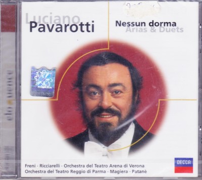 CD Opera: Luciano Pavarotti - Nesun dorma - Arias &amp;amp; Duets ( original DECCA ; SIGILAT - vezi descriere ) foto
