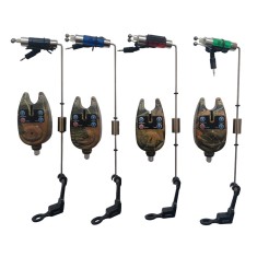 Set 4 senzori camuflaj si 4 swingeri multicolor