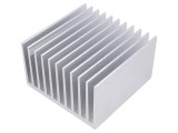 Radiator extrudat cu aripioare 100mm x 100mm brut