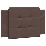 Perna pentru tablie pat, Zadar, maro, 90 cm, piele artificiala, DKD Home Decor