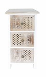 Comoda lemn alb maro 32 x 31 x 73 cm