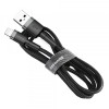 Cablu Date si Incarcare USB-A - Lightning Baseus Cafule, 18W, 2m, Gri CALKLF-CG1, Apple