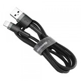 Cablu Date si Incarcare USB-A - Lightning Baseus Cafule, 18W, 2m, Gri CALKLF-CG1, Apple