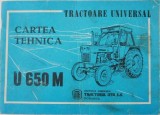 Carte Tehnica Tractor U650 U-650M Manual Utilizare Intretinere Reparatii