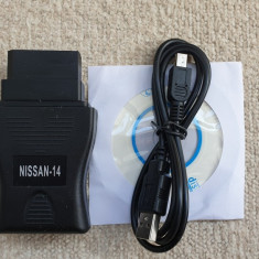 Interfata diagnoza auto tester Nissan Consult USB 14 pini - pana in 2001