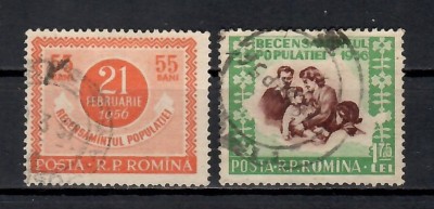 Romania 1956, LP.403 - Recensăm&amp;acirc;ntul populaţiei, Stampilat foto