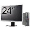 Pachet Calculator Second Hand LENOVO ThinkCentre M910s SFF, Intel Core i5-6500 3.20GHz, 8GB DDR4, 256GB SSD + Monitor 24&amp;quot; NewTechnology Media