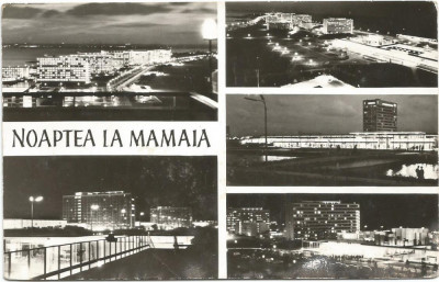 carte postala-CONSTANTA --Noaptea la Mamaia foto