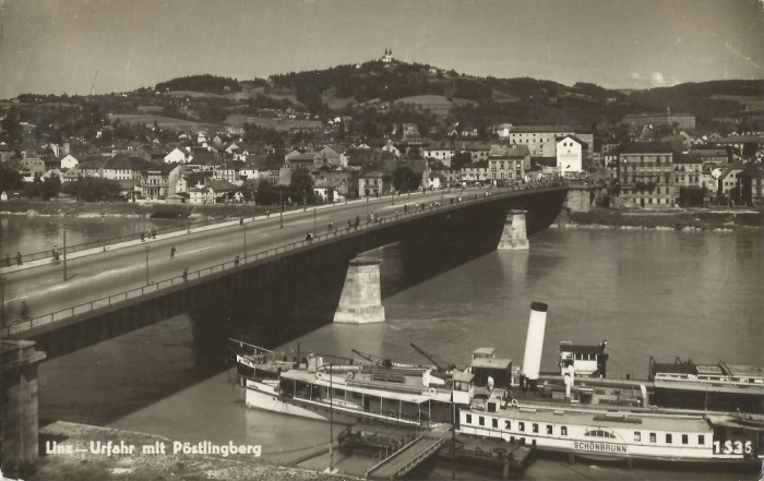 *Austria, poduri (3), Linz, c.p.i., circulata, 1961