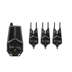 Set wireless avertizori Delphin TECTON, 3+1, statie si 3 avertizori, valigeta de transport