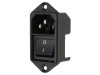 Conector Alimentare AC SCHURTER C14 (E) 10A 250VAC DPST Montare Panou IEC 60320