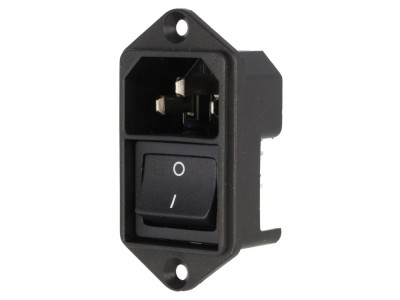 Conector alimentare AC 10A 250VAC C14 (E) foto