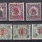 ROMANIA 1919 BANAT EMISIUNEA TIMISOARA TIMBRE PORTO EROARE SUPRATIPAR ROSU+NEGRU