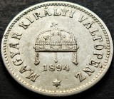 Moneda istorica 10 FILLER - UNGARIA / Austro-Ungaria, anul 1894 * cod 1802, Europa