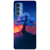 Husa compatibila cu Motorola G20 model Sundown fantasy tree, Silicon, TPU, Viceversa, Transparent, Carcasa