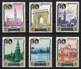 Timbre Ajman 1971, Arhitectura, Vizita Imparatului Japonez in Europa, Serie Completa Nestampilata