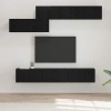 VidaXL Set comodă TV 7 pcs Stejar negru 60 x 30 x 30 cm Lemn compozit 3393487