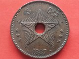 CONGO FREE STATE-5 CENTIMES 1887