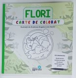 FLORI , CARTE DE COLORAT , ilustratii de ANDREEA ANGELA LIVIA VASILE , 2025