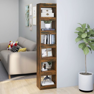 vidaXL Bibliotecă/Separator cameră, stejar fumuriu, 40x30x198 cm 813596 foto
