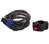 Cumpara ieftin Antifurt cu cifru pentru biciclete si motociclete, 100 cm, cod din 4 cifre, negru