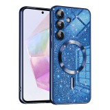 Husa premium Samsung Galaxy A35 5G Techsuit Luxury Glitter MagSafe, albastru