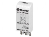 Modul de protecție soclu LED Semnalizare Verde, Finder