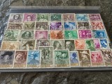 Lot timbre stampilate Spania, anii 1950-60, pictura si personalitati, serii