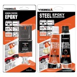 Adeziv bicomponent negru-alb Visbella 28g