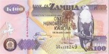 ZAMBIA █ bancnota █ 100 Kwacha █ 2010 █ P-38i █ UNC █ necirculata