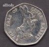 Anglia Marea Britanie 2017 50 Pence, Comemorativa, Peter Rabbit, Europa