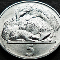 Moneda 5 LIRE - SAN MARINO, anul 1975 *cod 4381= UNC / ARICI