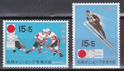 Japonia 1971 - Jocurile Olimpice de iarnă - Sapporo 1972, MNH foto