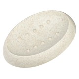 Savonieră Plastic Ovală Culoare Ecru Efect Nisip Dimensiuni 13x8 cm, CMCLASS