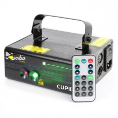 Beamz Cupidon laser fascicul dual 18 W RB-12 gobo, telecomanda, 6-DMX IR foto