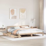 Cumpara ieftin Cadru de pat fără saltea, 180x200 cm, lemn masiv pin