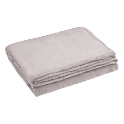 Pătură Flanel, Universal, Textură Catifelată, Culoare Bej, Dimensiune 160x130cm, Material Poliester foto