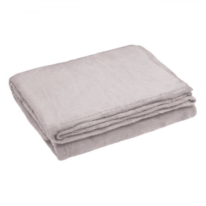 Pătură Flanel, Universal, Textură Catifelată, Culoare Bej, Dimensiune 160x130cm, Material Poliester