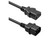 Cablu alimentare 3G1mm2 IEC C13 mamă - IEC C14 tată, 1m, negru