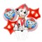 Buchet 5 baloane folie Marshall KidMania&reg; Patrula Catelusilor, 65x45 cm