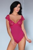 LIV297-55 Lenjerie sexy tip body din plasa si dantela, S/M, LIVIA CORSETTI