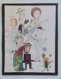 Benedict Ganescu, Portrete, Acuarela, Suprarealism, ALL