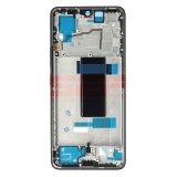 Carcasa Mijloc Xiaomi Redmi Note 13 Pro 5G Neagra + Butoane Volum/Power, Bulk