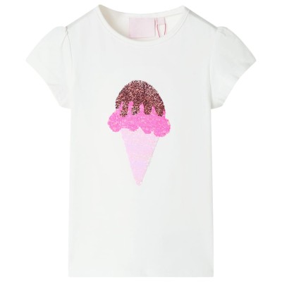 Tricou pentru copii, crem ecru, 140 foto