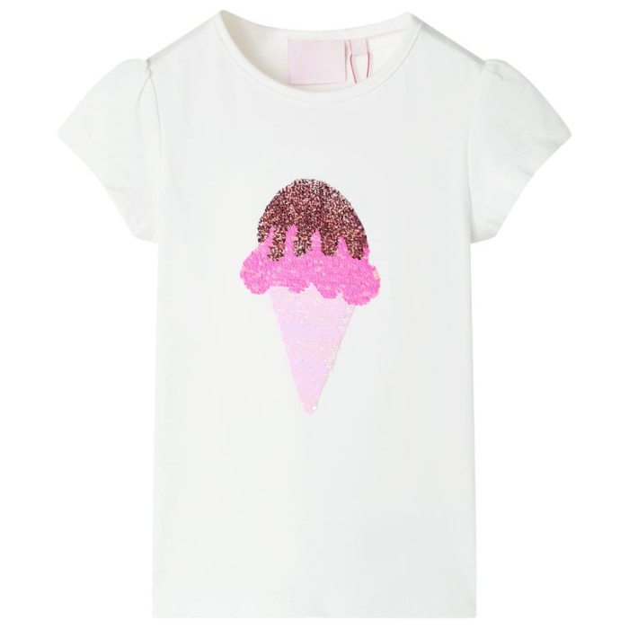 Tricou pentru copii, crem ecru, 140