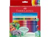 Creioane Colorate Triunghiulare Faber-Castell Grip 2001, 48 Culori, Ergonomice, Efect Acuarela, Recomandate Copii